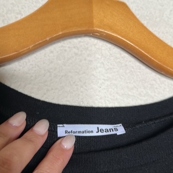 Reformation Radlee Dress Black Size Large - Picture 5 of 7